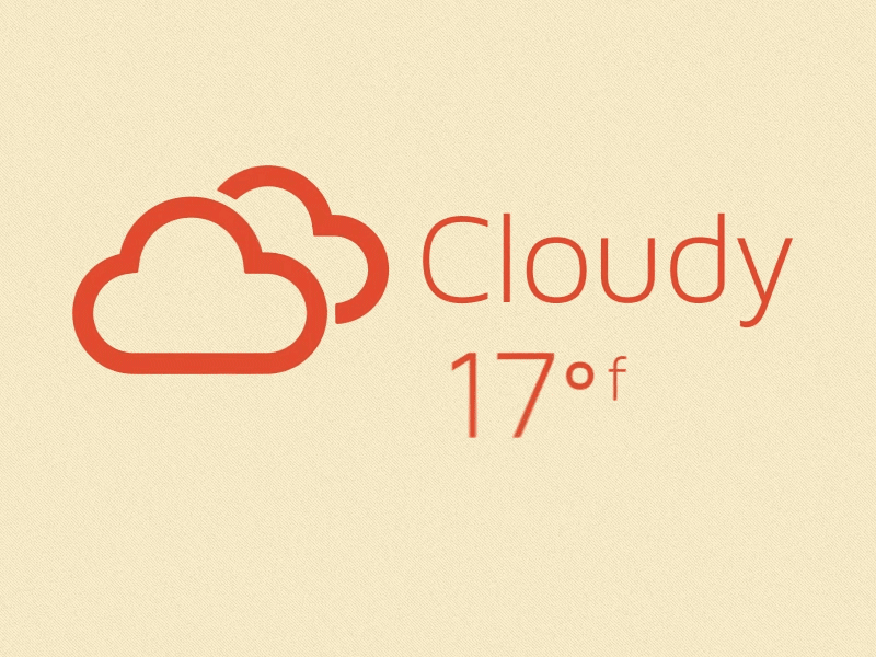 Cloudy Animation ae animation artill icon weather