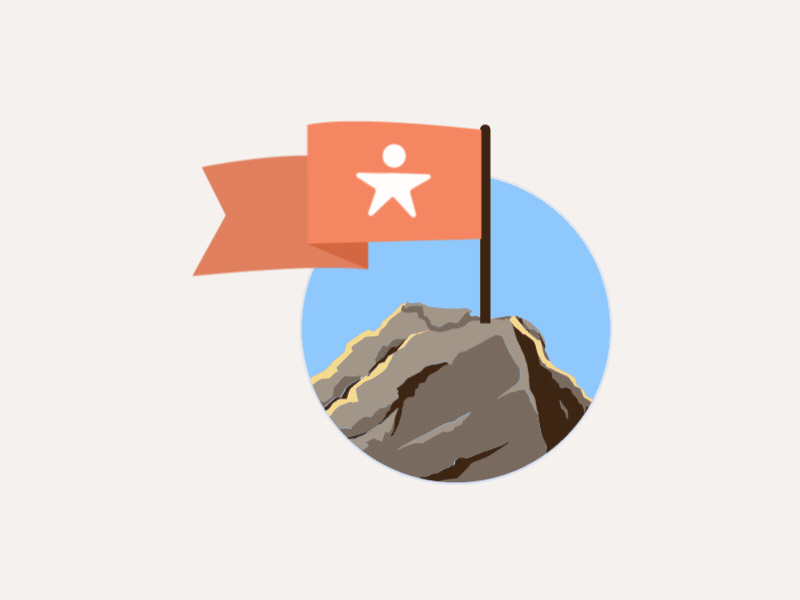 Celebration Moments animation flag mountain salesforce motion ui