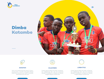 Dino Foundation football foundation ui design uxdesign