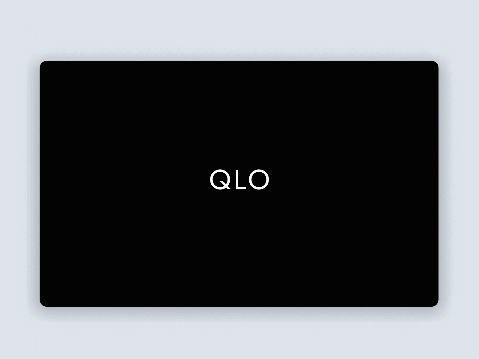 Welcome to the QLO brand identity cards ui character design intro screen logo animation minimalism motion motion design motion graphic scene generator simplicity threejs ui ui design webgl welcome page welcome screen