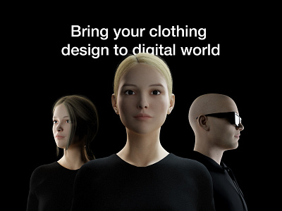 QLO - Bring clothing design to digital world 3d 3d character 3d character design 3d characters blender3d brand identity graphic design illustration landing page landing page design minimalism poster design simplicity