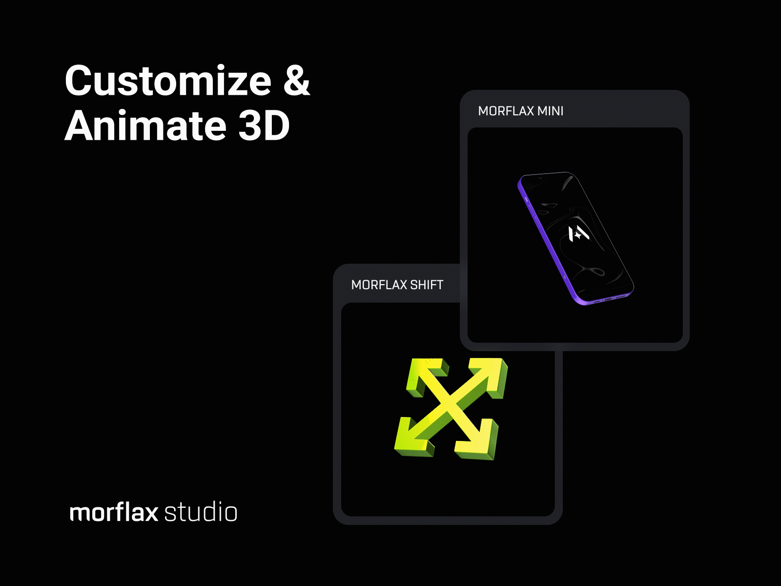 Customize & Animate 3d 3d animation 3d device mockups 3d icon 3d illustration 3d logo 3d motion animation brand identity branding graphic design illustration logo motion graphics