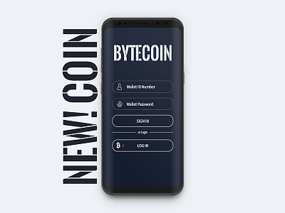 Bytecoin Wallet App UI Design