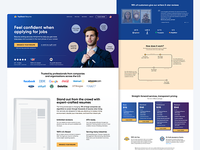 TopStack Resume Homepage Re-Design home home page homepage homepage design landing landing page landing page design web web design webdesign website