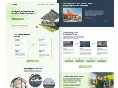 Greenline Homepage Redesign business calm company gradient homepage landing page web design webdesign website
