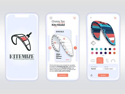Custom Kitesurf App aile app custom customize design mobile sea surf