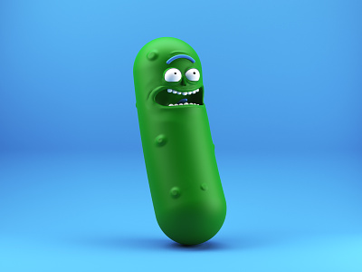 Pickle Rick 3d 3d animation 3d art 3d artist cinema4d modeling pickle rick rick rick and morty