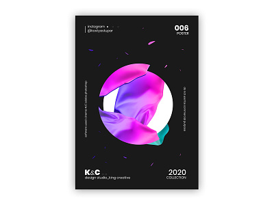 Abstract poster_06 | KC™ abstract cinema4d color design gradient illustration poster