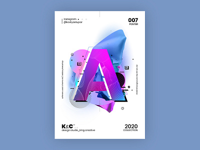 Abstract poster_07 | KC™ abstract adobe cinema4d illustration photoshop poster