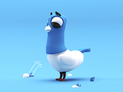 #Поймайчервяка | KC™ 3d animation 3d art animation cinema4d game game art illustration instagram pigeon