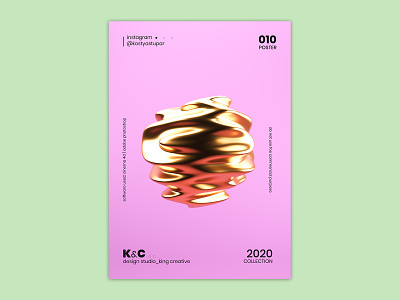 Poster_010 | KC™ 3d 3d art abstract art cinema4d geometic geometric design illustration poster