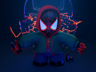 Spider-Man | Miles Morales 3d art cg cinema4d comics illustration mailesmorales marvel spiderman