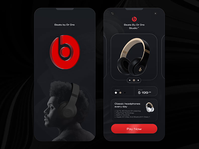 Beats by Dr. Dre 3d animation apple applemusic beats cinema4d dr.dre interface mobile motion graphics music productdesign spotify theweeknd ui