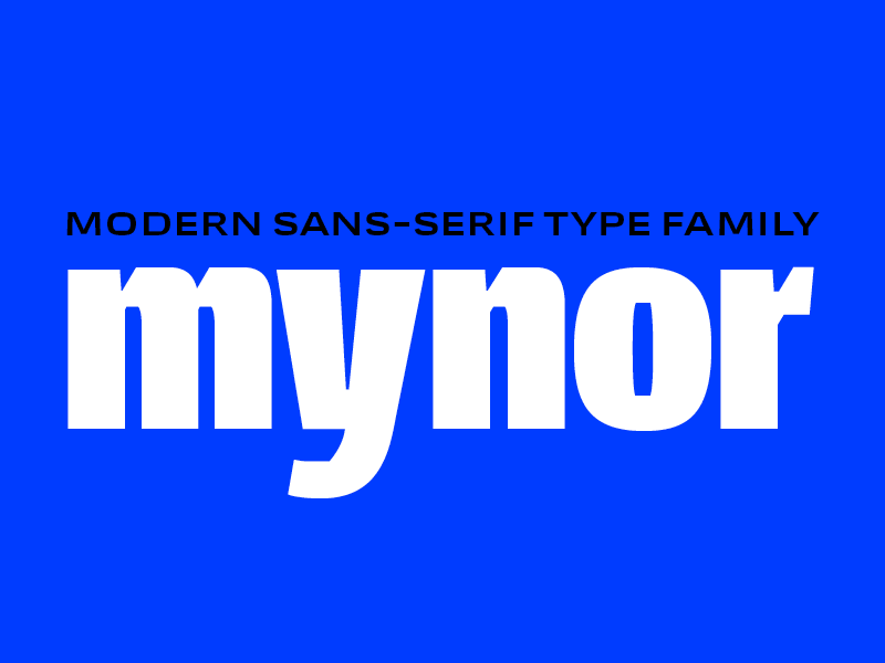 Mynor - Type Family branding digital font geometric graphic design logo poster sans serif the northern block type design typeface typography