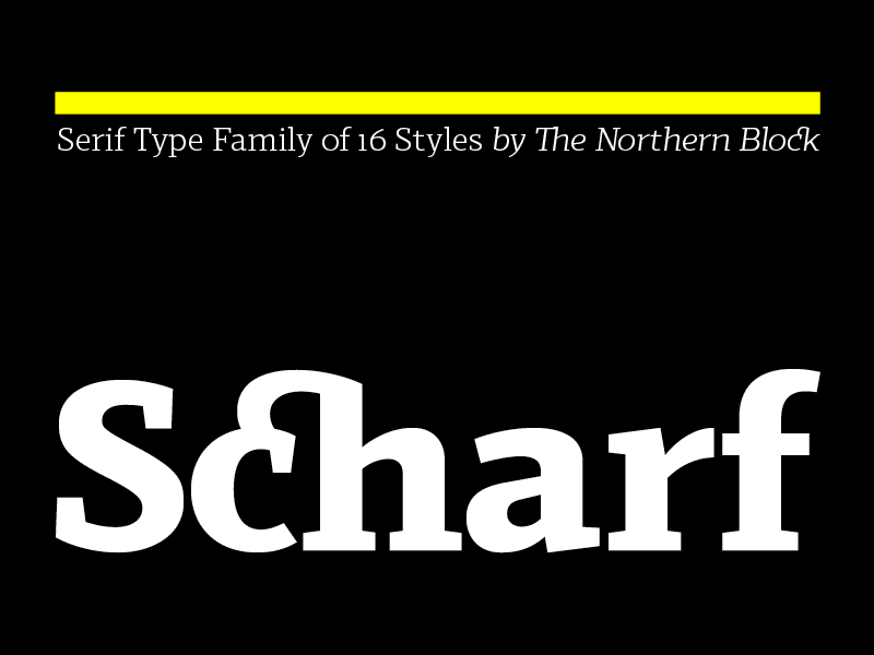 Scharf - Type Family book serif contemporary serif font graphic design serif serif font the northern block typeface