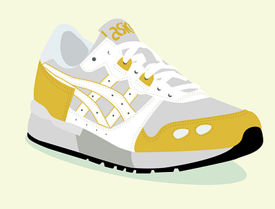 ASICS Tiger Gel-Lyte art design graphic design illustration illustration art illustrator sneaker sneakerhead sneakers vector