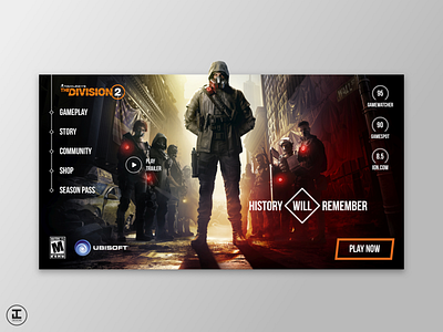 Tom Clancy's Division 2 - Website Concept