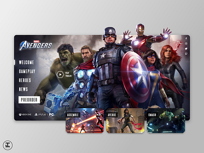 Marvel’s Avengers - Website Concept