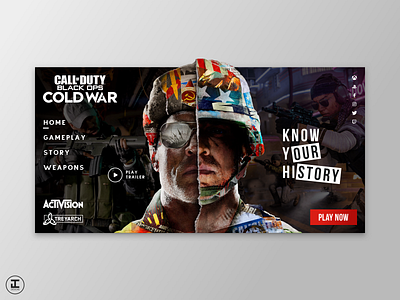 Call of Duty: Black Ops Cold War - Website Concept