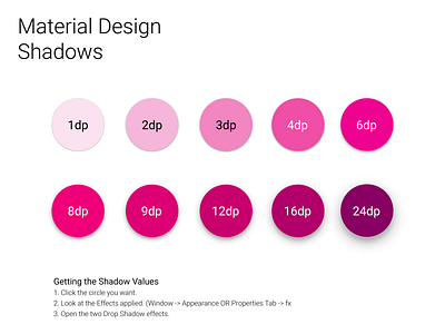Material Design Shadows - FREEBIE design designsystem elevation freebie google illustrator material materialdesign shadows ui ux