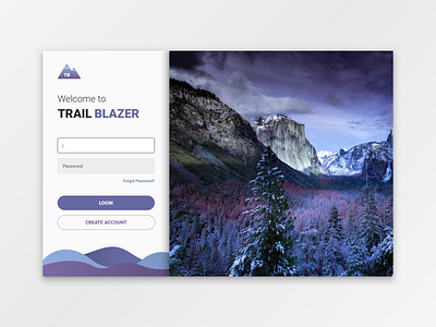 Login Screen clean design design inspiration login login page login screen mountains sign up simple sketch trendy ui ux website