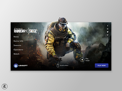 Tom Clancy's Rainbow Six Siege - Web Redesign Concept