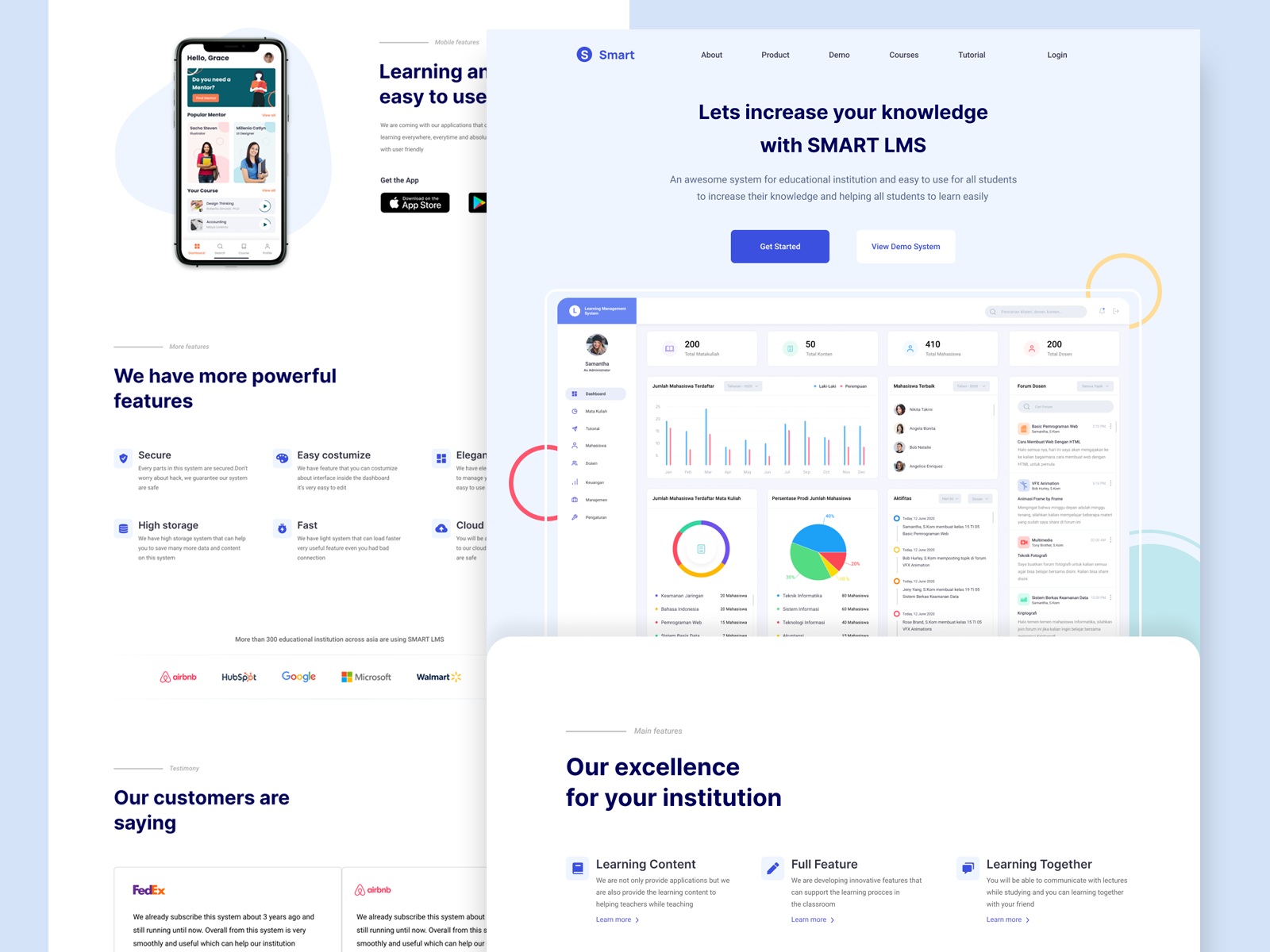 Learning Management System - Smart LMS Landing Page by Bagus Wibisana ...