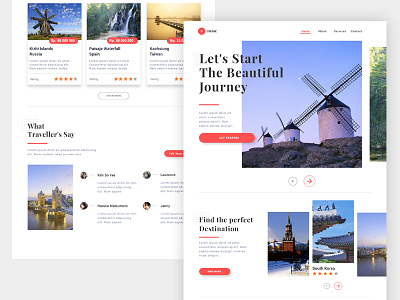 #Exploration | Travel Agency Landing Page Concept agency clean landingpage minimalist simple travel travel agency