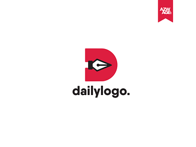 Daily Logo azwage dailylogo dailylogochallenge design flat logo pentool red logo