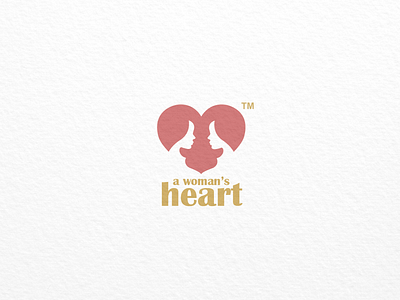 A woman's heart logo