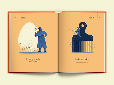 Splitting hairs book colors detective egg hair illustrated book illustration proverbs sail ho studio sherlock holmes sho studio texture vector