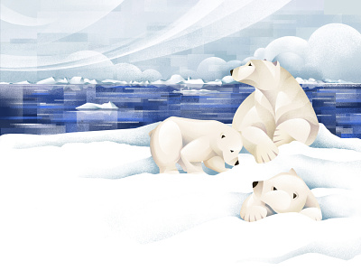 The Price of Extinction - Polar bear climate change earth environment illustration nature polar bear sail ho studio save the planet sho studio