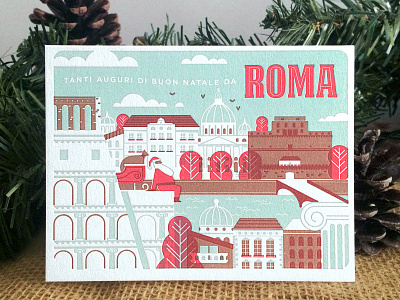 Xmass 2018 christmas gif illustration letterpress postcard presents sailhostudio santa shostudio xmas