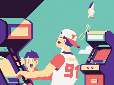 Arcade dreams animation arcade augmented reality colors gif illustration motion motion design sail ho studio sho studio vector videogames