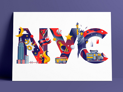 New York City for Illustation print project