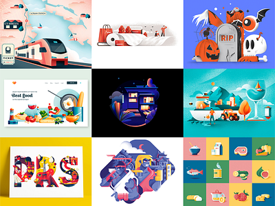 Illustrations best nine 2019