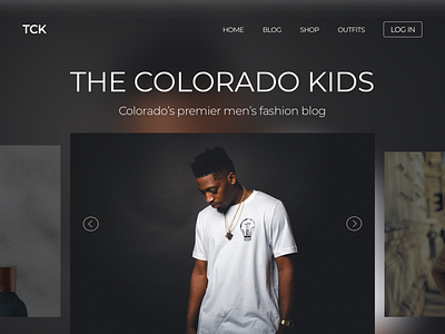 The Colorado Kids V1.0 branding clean design fashion fashion blog fashion brand ui web design