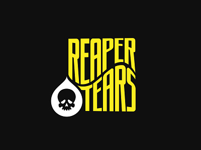 Reaper Tears branding collateral grim reaper illustration label label design logo packaging packaging design print reaper skull typography