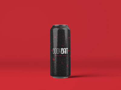 Body Bait Can Mockup beer beer can beer can design branding design packaging packaging design print typography