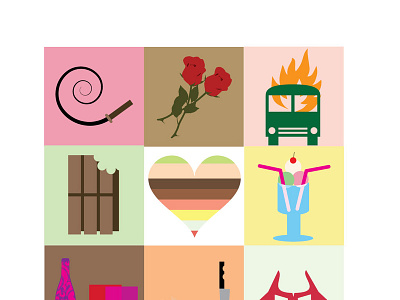 Valetines Icon Grid Final Verse 1 app design illustration logo vector web