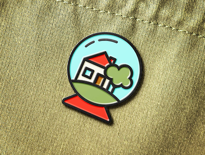 Life Pro Tip #2: Stay Home Y'all color concept design enamel enamelpin globe graphic house pin quarantine self quarantine stayathome stayhome