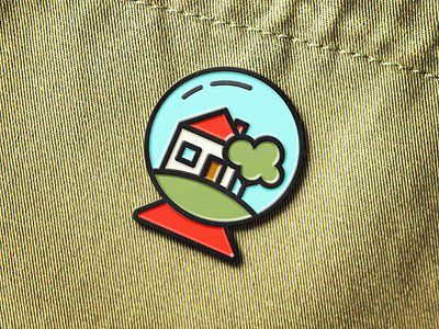 Life Pro Tip #2: Stay Home Y'all color concept design enamel enamelpin globe graphic house pin quarantine self quarantine stayathome stayhome