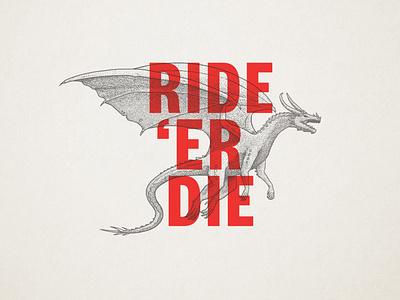 Ride Er' Die brand brand design brand identity branding design dragon graphic design illustration logo ride