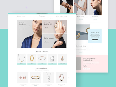 Jewelry store - Ecommerce app clean colour design dribbble ecommerce green jewelry jewelry shop minimal mobile app online store product design redesign typogaphy ui ux web webdesign website