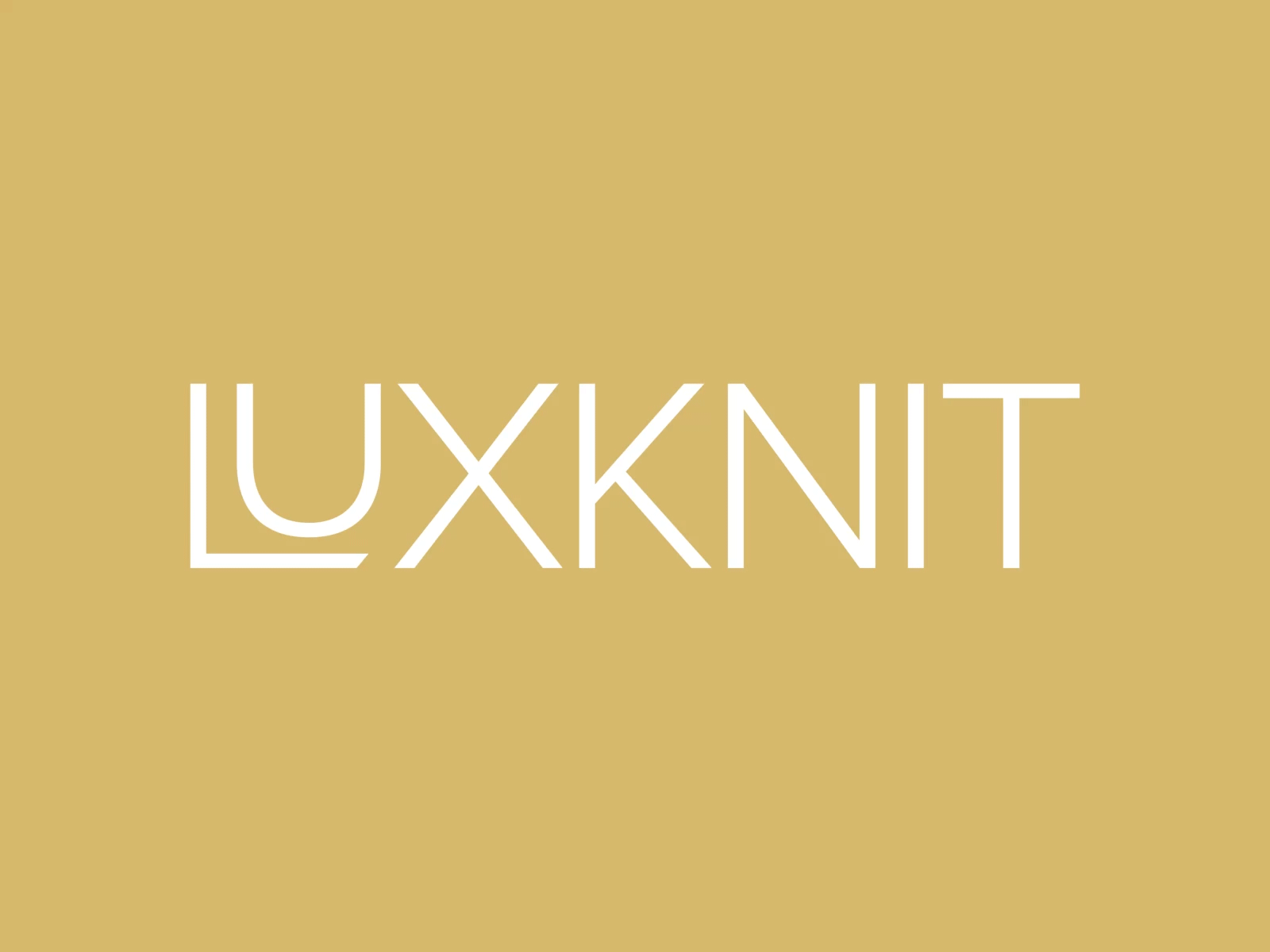 LuxKnit Logo animation branding design graphic design logo motion graphics
