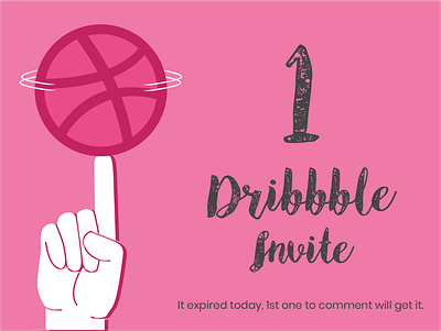 1 Dribbble Invite 1 invite dribbble invite invitation invite