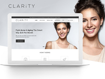 Clarity medical website ui ui ux webpage website design