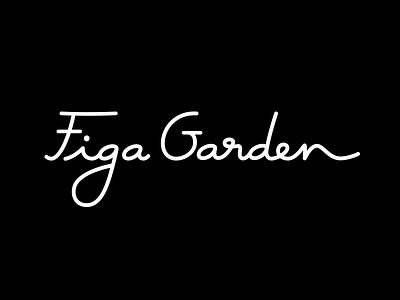 Figa Garden Script calligraphy design font letters script typography