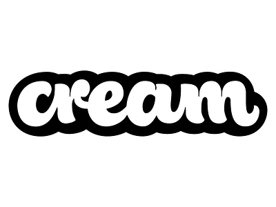Cream Lettering contrast design font fresh lettering letters mix typography