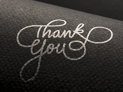 Thank You design dribbble lettering thank you typography